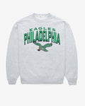 PHILADELPHIA EAGLES HISTORIC CAMPUS ARCH CLOUD '47 OVERSIZED CREW WOMENS