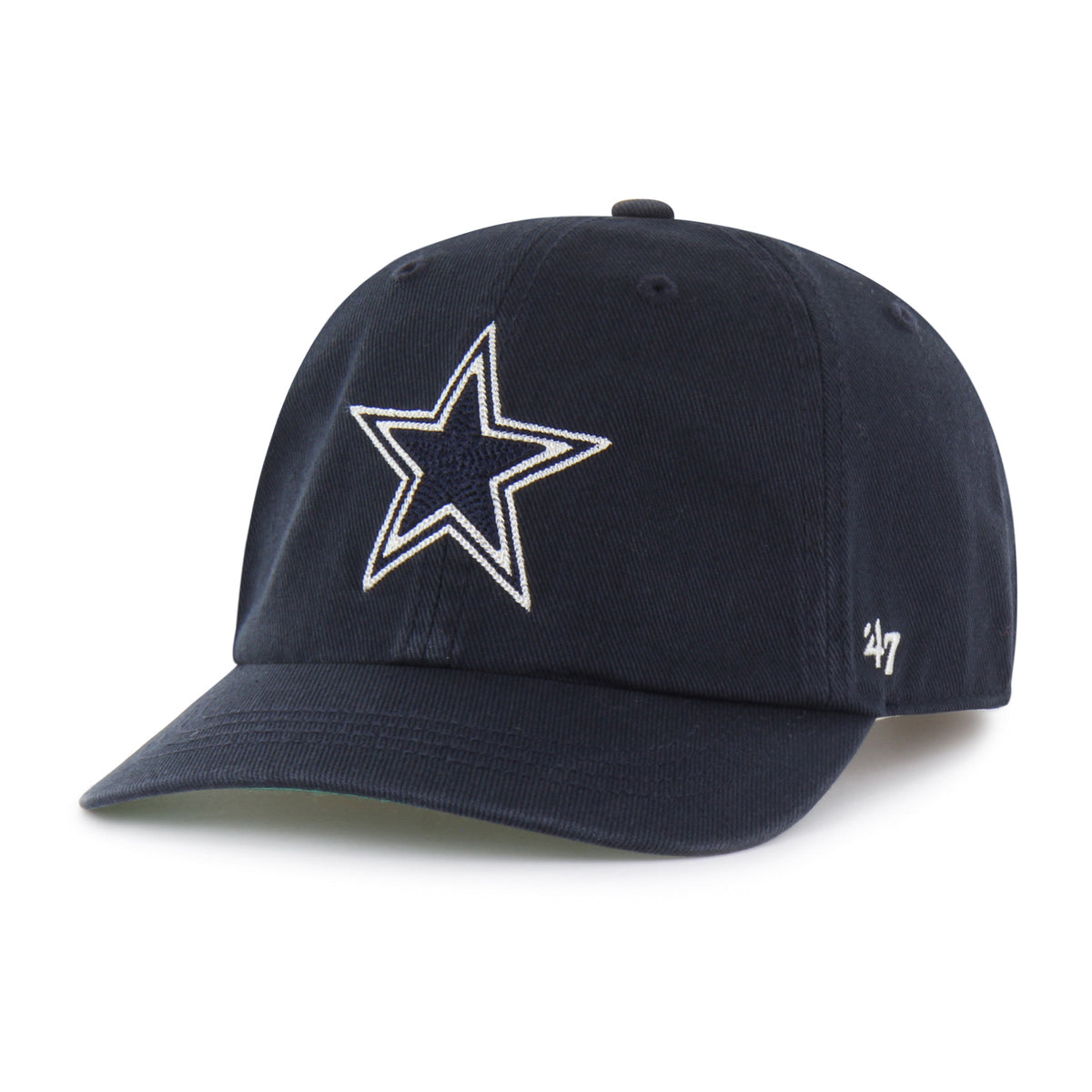 DALLAS COWBOYS CHAIN SIDE STITCH '47 CLEAN UP SHORT VISOR